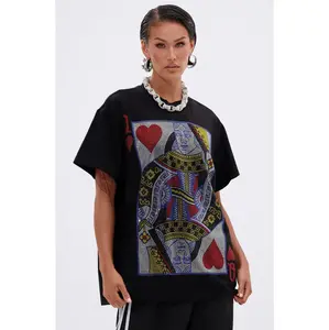THE REAL QUEEN OF HEARTS OVERSIZED TEE