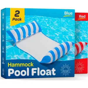 Pool Floats for Adults Multi-Purpose Hammock Pool Float: Saddle, Lounge Chair, Hammock, Drifter - Water Hammock for Adults in Swimming Pools - Pool Float Lounger (44" X 26")