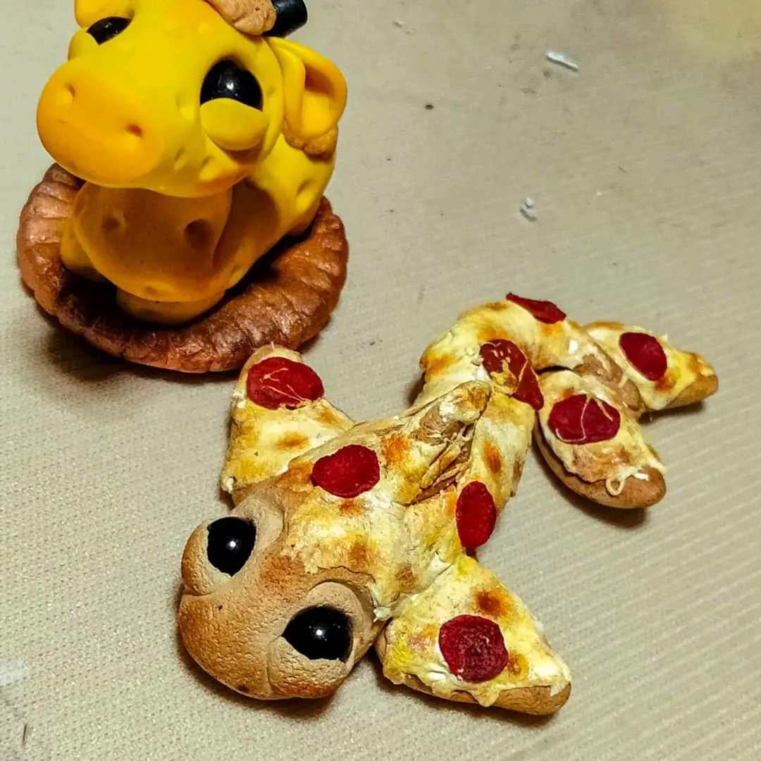 Pizza shark sculpture Pizza shark sculpture