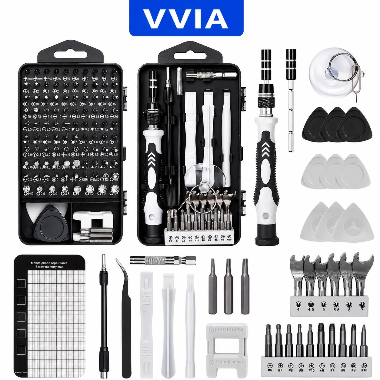 138 In 1 Diy Repair Kit, Precision Screwdriver Sets Screwdriver Tool Kit Suitable For Iphones, Tablets, Home DIY, Gaming Consoles, Glasses,Watches, Cameras Repairs Etc.