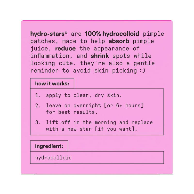 Starface Hydro-Star Pink Pimple Patches + Big Pink Compact, 32 ct