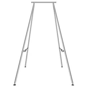 VEVOR Aerial Yoga Frame, 9.67 ft Height Yoga Swing Stand, Max 551.15 lbs Load Chrome-Plated Steel Pipe Inversion Yoga Swing Stand Yoga Rig Yoga Sling Inversion Equipment for Indoor Outdoor Aerial Yoga