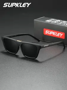 Supkley Minimalist Business Style Unisex Polarizing Sunglasses, Cat Eye Shaped Frames, UV Protection, Comfortable, Glare Reducing, Driving, Fishing, Modern Sunglasses