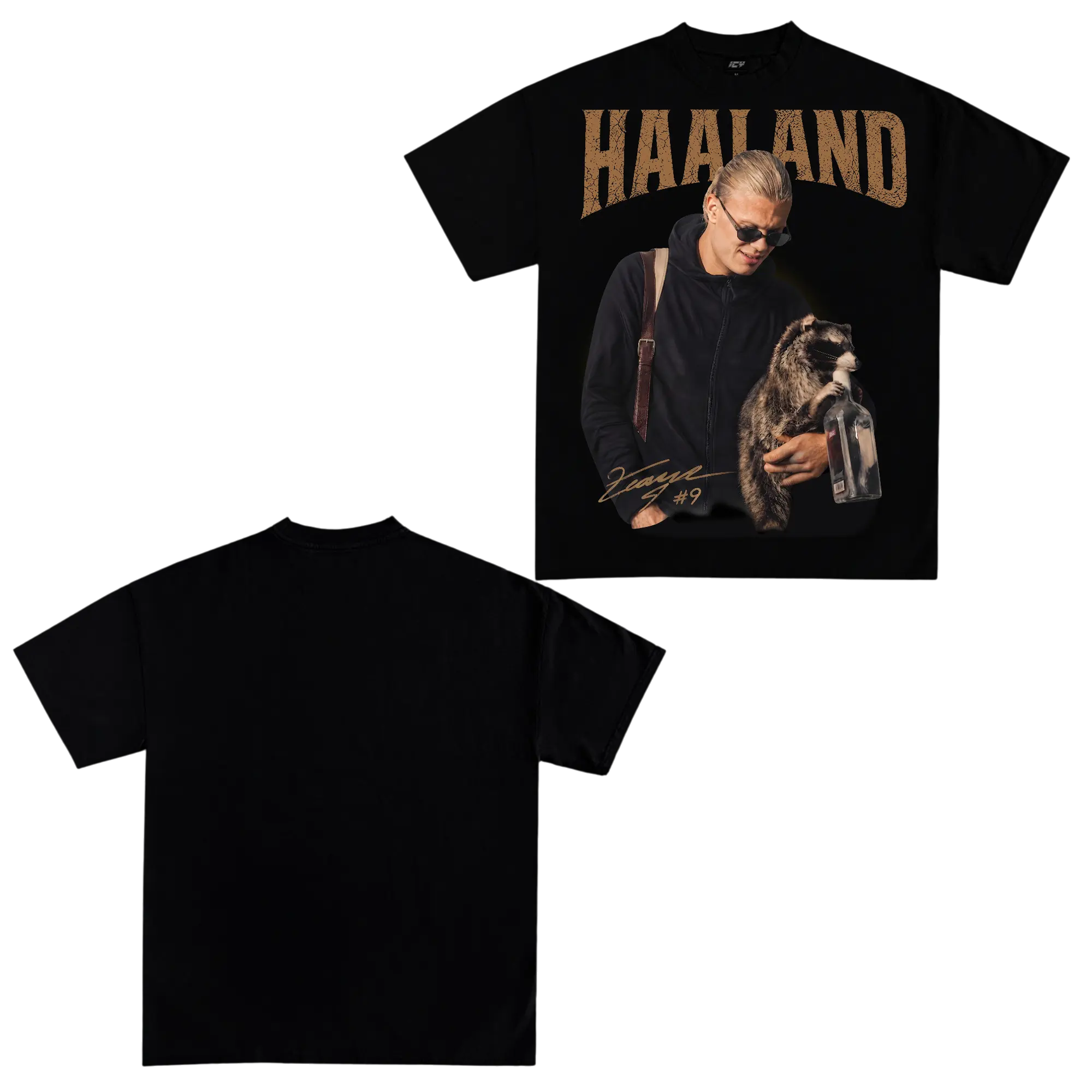 Scandinavian Striker Graphic Shirt Number 9 Football Fan Tee Retro Soccer Icon Streetwear Cotton T Shirt