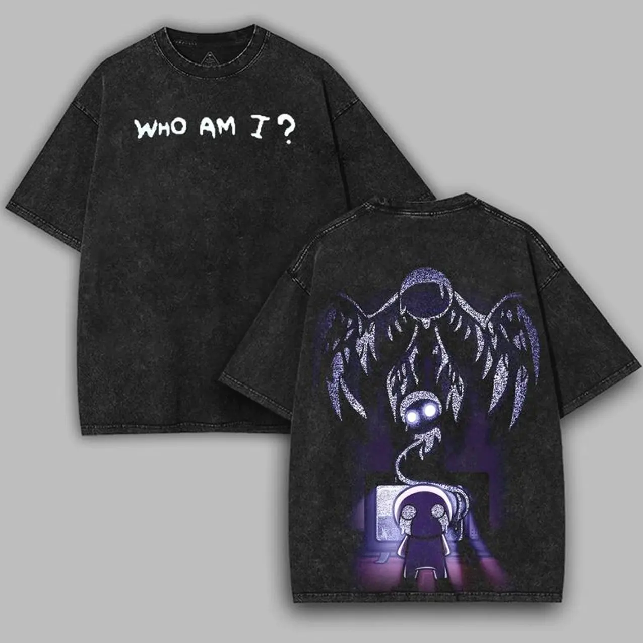 �Who Am I � The Binding of Isaac� Vintage T-Shirt, Indie Game Unisex 100% Cotton Tee, Casual Menswear T