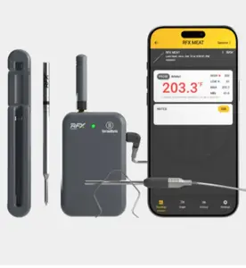 ThermoWorks RFX Wireless Probe Starter Kit with 1 Wireless Meat Probe Smart Bluetooth Wi-Fi Thermometer for BBQ Grill Smoker
