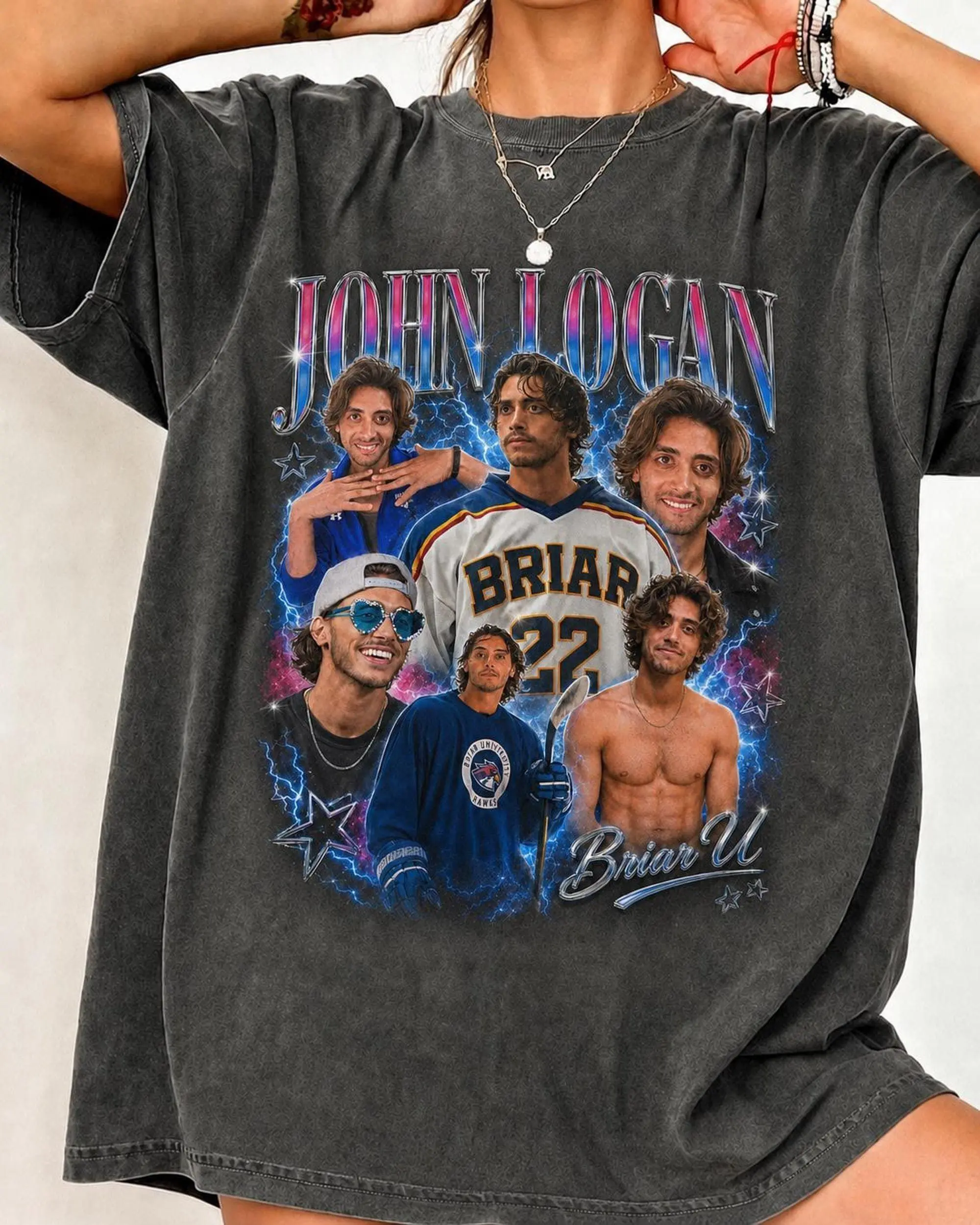 John Logan Briar University Comfort Colors Shirt, Hockey Romance Bookish Tee, Off Campus Inspired Graphic Shirt, Elle Kennedy Reader Gift