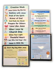 Christian Morning Routine for Kids | 25 Reusable Faith Worksheets + Chore Chart (Ages 3-12)