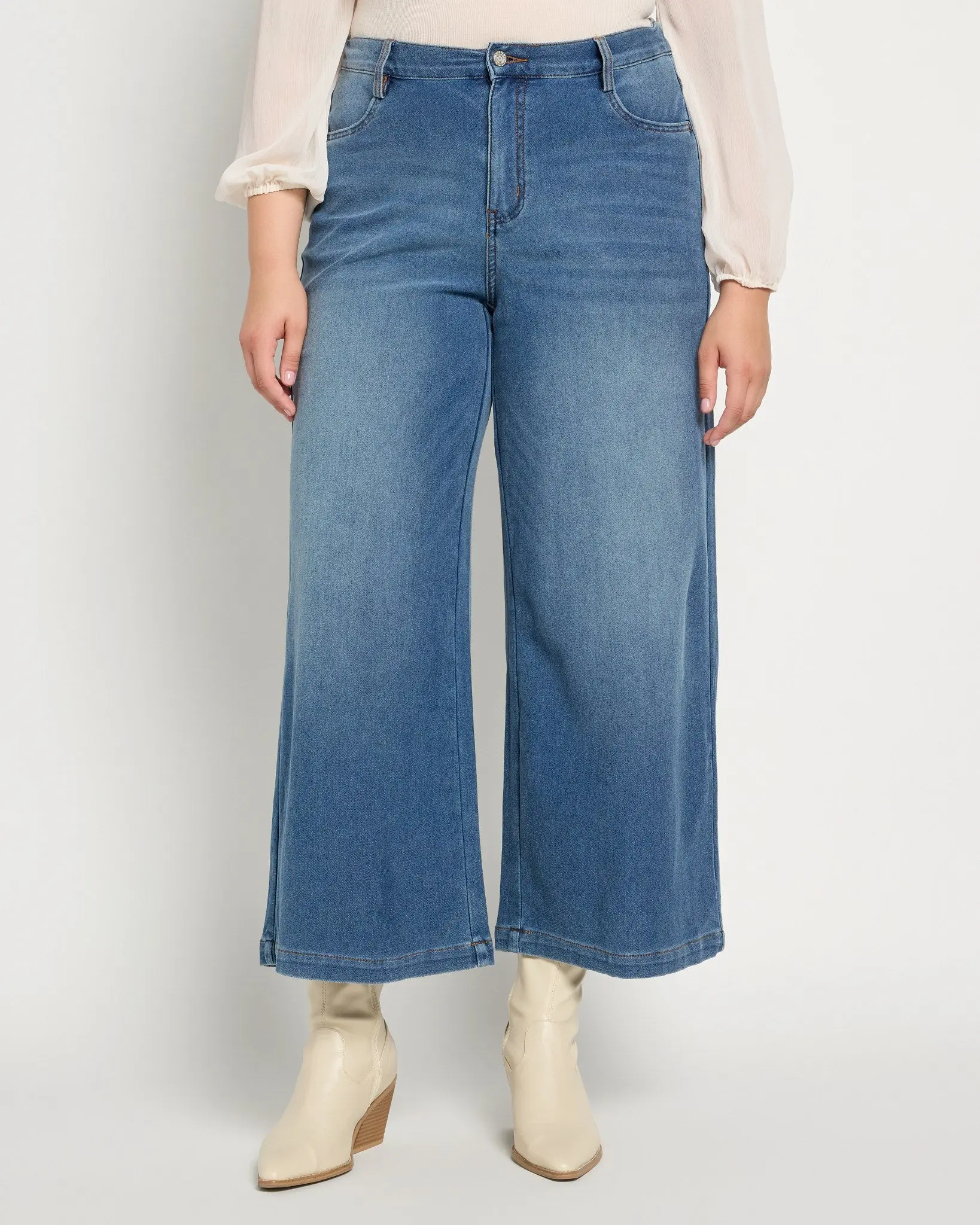 Plus Size Wide Leg Pajama Jean