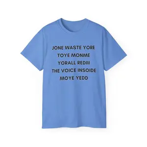 Blink 182-I Miss You Lyrics - Unisex Ultra Cotton Tee - Hilarious Emo Merch - Don't Waste Your Time - Voice Inside My Head - Sizes S - 3XL