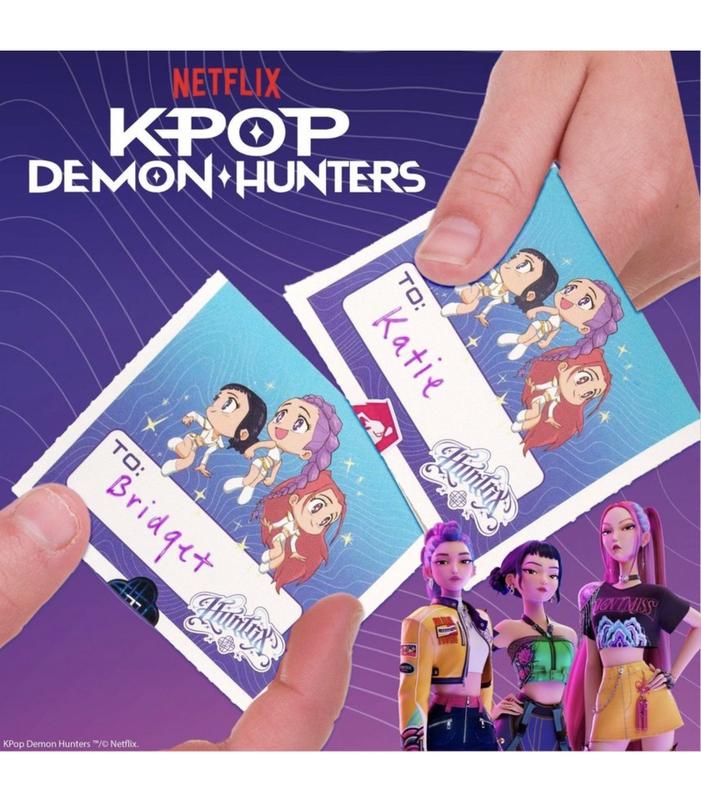 K-pop Demon Hunters Valentine Exchange Cards 16 ct - 2 Pack 32 Total Perfect for Themed Events & Valentine Exchanges