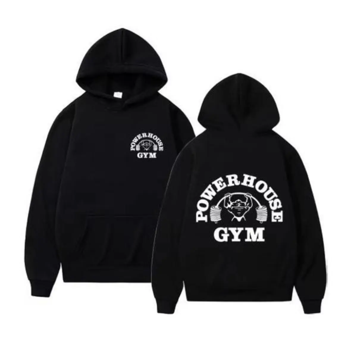 Men's Ribbed Cuffs Graphic Hoodie - Soft Cotton Blend Fleece Pullover, Comfortable Statement Tops with Premium Fabric (Pairable with Jeans), Unisex