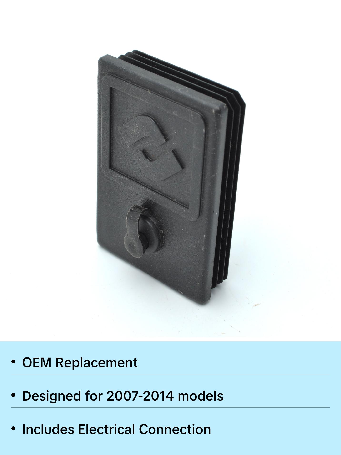 Holeshot OG Parts - Latch Side Black End Cap w/Electrical Connection