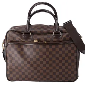 Pre-owned Louis Vuitton Canvas Shoulder Bags Icare Briefcase Handbag Brown Damier Ebene N23252 Canvas