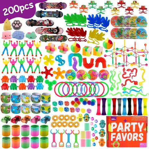 Bulk 200pcs/350pcs/116pcs/250pcs/126pcs Fun Novelty & Toys Assortment| Party Favor,Giveaways,Prizes,Rewards For Parties,Classrooms,Carnivals,Egg Hunt,Candy Alternatives Christmas Gifts