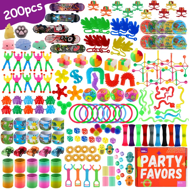 Bulk 200pcs/350pcs/116pcs/250pcs/126pcs Fun Novelty & Toys Assortment| Party Favor,Giveaways,Prizes,Rewards For Parties,Classrooms,Carnivals,Egg Hunt,Candy Alternatives Christmas Gifts