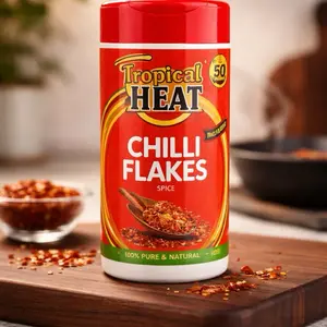 Tropical Heat Chilli Flakes Spice 75g - 100% Pure & Natural Rich Flavor for Authentic Flavors