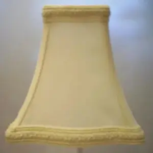 Cream Square Chandelier Shades - French Braid Trim 🌟