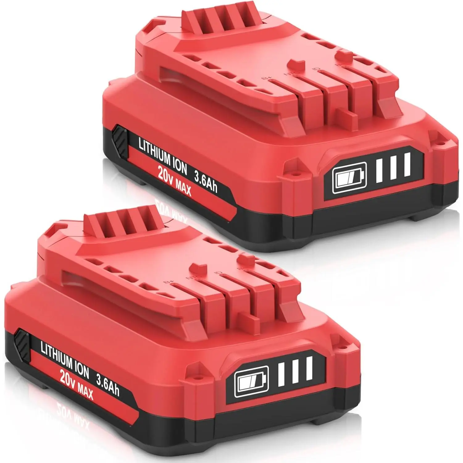 High quality 2 Packs 3.6Ah V20 Lithium ion Battery Replacement for Craftsman 20V Battery CMCB201 CMCB202 CMCB202-2 CMCB204 CMCB204-2 CMCB205 CMCB206, Batteries