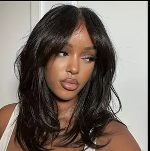 Glueless 13*4 Straight Humain Hair 16 inches