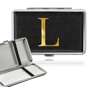 Cigarette Organizer Case, PU Pocket Box, Cigar Portable Container, Waterproof Holder, Moisture Proof Storage, Leather Cover, Large Capacity, Dustproof Storage