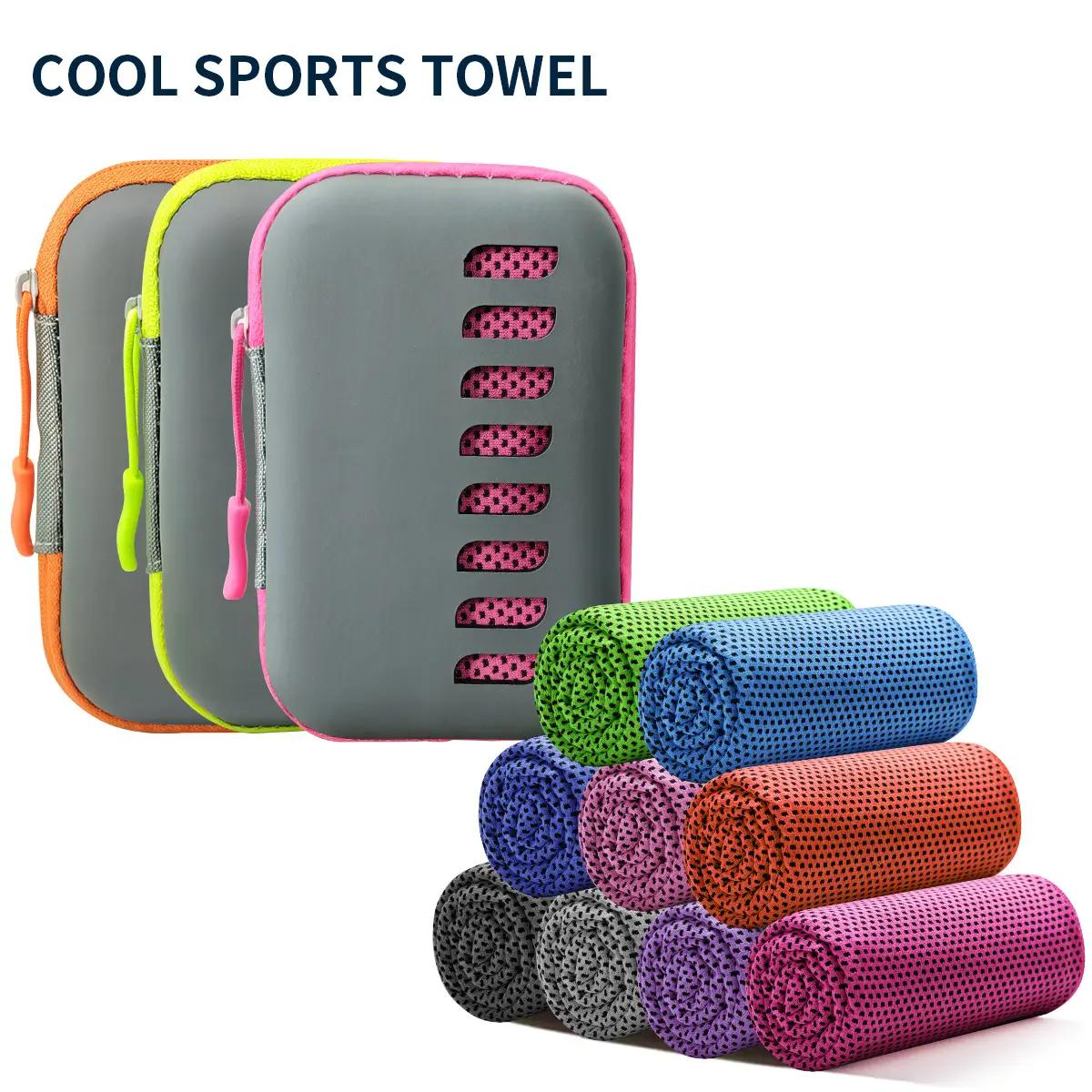 Cooling Towel with Storage Bag, Portable Travel Ice Towel, Quick Dry Towel for Sports, Gym, Hiking and Yoga, Quick Drying Towel