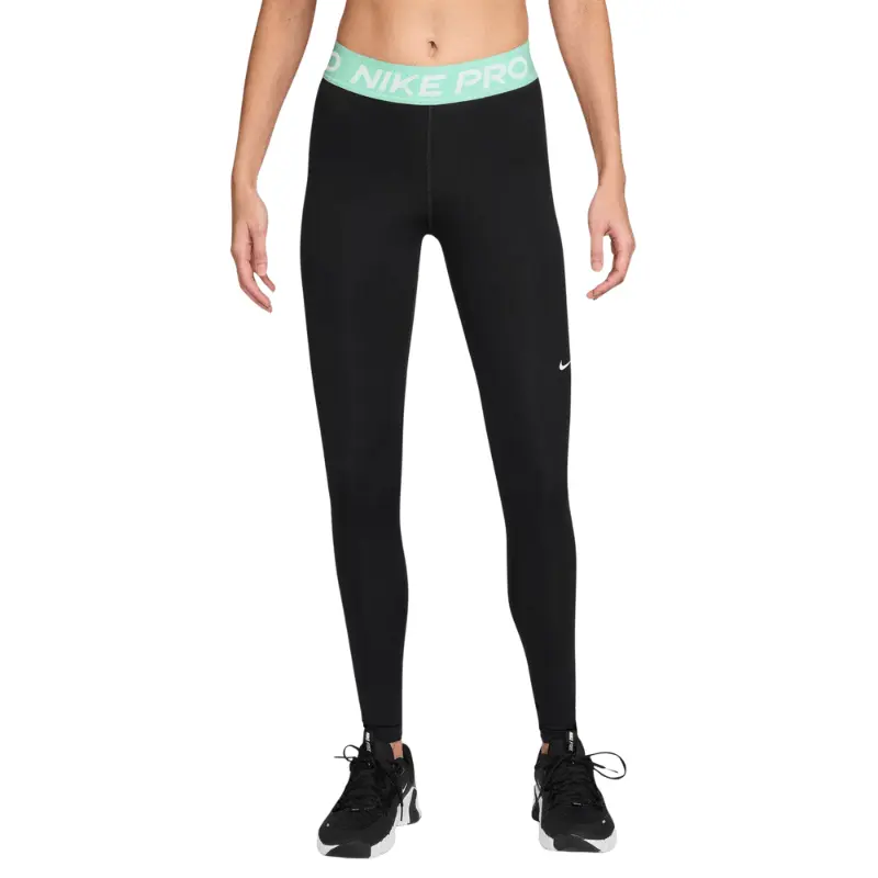Nike Pro Mid-Rise Mesh-Paneled Leggings - Women's