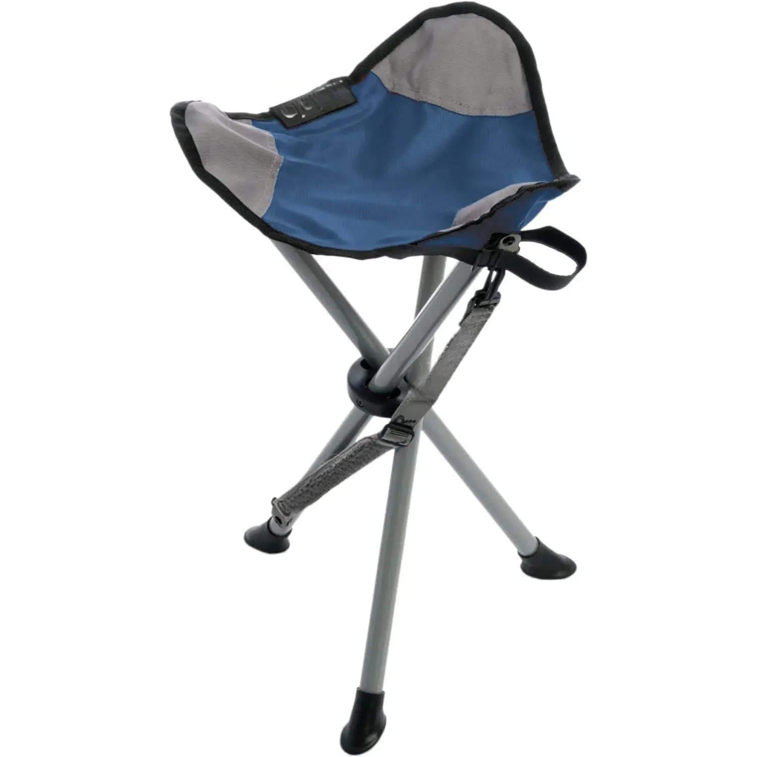 Travel Chair  Tripod Chair for Camping, Lightweight Chair, Adjustable Carry Strap for Easy Transport |   Oversized Duck Feet for Improved Stability |   Perfect for Outdoor Adventures (Blue)