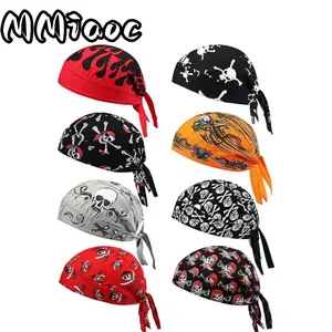 Set of 8 Do Rags with Skull Designs for Both  And Women, Sweat-Absorbing Cooling Durags for , Skeleton-Themed Cooling Headwear, Liners for Cycling And Motorcycling, Halloween-Themed Skeleton Caps, Perfect for Gifts, Celebrations, Travel ﻿  bonnets S  men