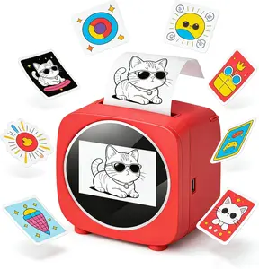AI Voice Sticker Printer with Screen, Mini Thermal Sticker Maker, Inkless Portable Talk-to-Print Machine for Coloring, Journals, DIY Crafts & Home Organization outdoorfun