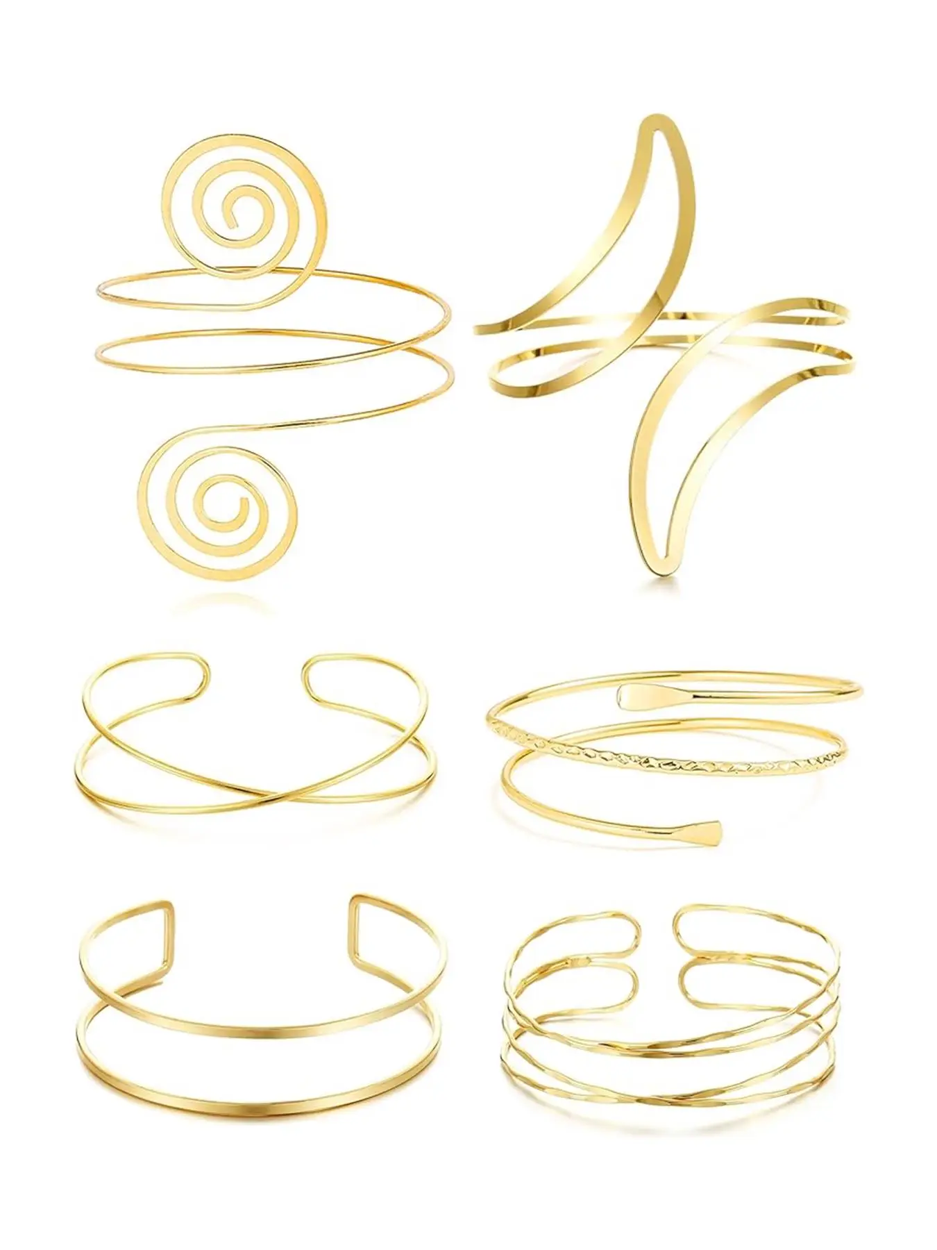 Minimalist Temperament Solid Color Arm Cuff, Fashionable Bangle for Women & Girls, Trendy All-match & Exquisite Arm Jewelry for Birthday Gift