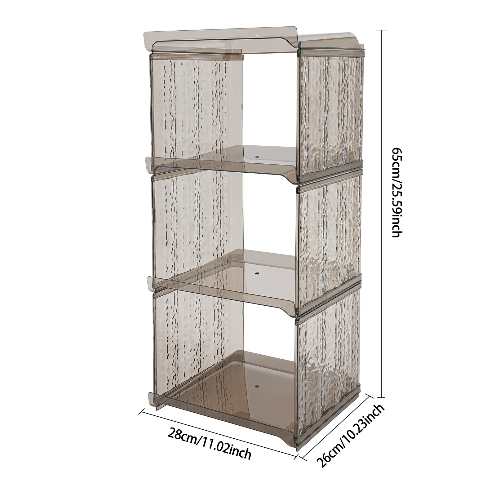 Shoe Storage Cabinet Shoe Floor Storage Organizer Rack 4 Tier Vertical Narrow Slim Shoe Holder for Corner 28*26*65cm