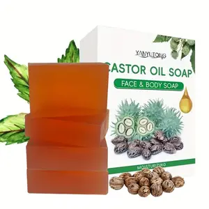 4PCS/2pcs Castor Oil Hair Strengthening Shampoo Bars – Natural Vegan Solid Shampoo for Regrowth, Moisturizes & Revitalizes Thinning Hair, Men & Women, Perfect Gifts