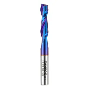 S0611 Solid Carbide Metric Upcut Spiral Router Bit - Nano Coated - 2 Flutes - 6mm SD - 6mm CD - 25mm CL - 64mm OL