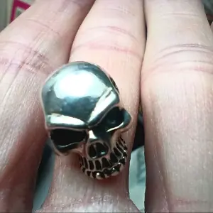 925 sterling silver skull pendant with cord