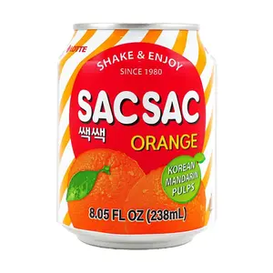 LOTTE SAC Orange Juice Drink with Vitamin C, 238ml - Authentic Korean Beverage