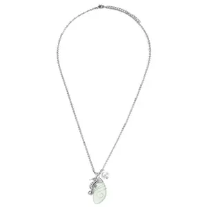 Ocean Style Charm Necklace Sweater Chain Jewelry Sea Glass Pendant