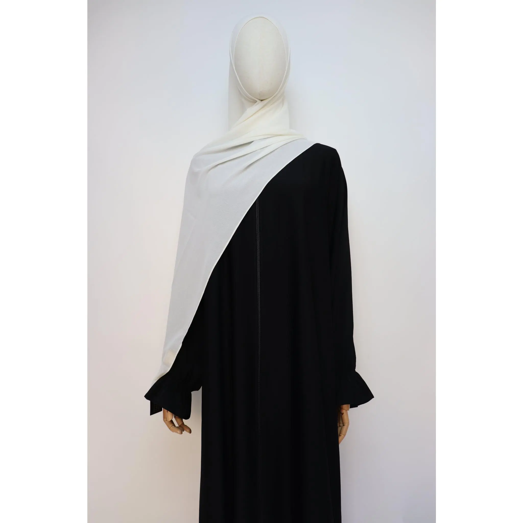 Premium Chiffon Hijab Standard Size - Cream