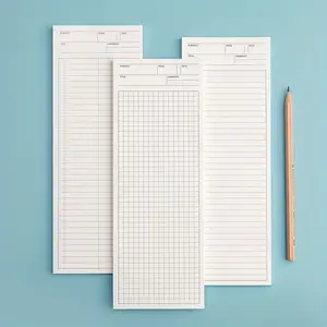 50 Sheets Simple Long Notebook Planner Sticky Notes, Portable Student Notepad, Grid and Line Planning Book, Multi-Purpose Tearable Paper, Stationery Office Supplies