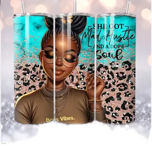 POC Girl Boss 20oz Stainless Steel Tumbler with Straw and Lid - Bottle