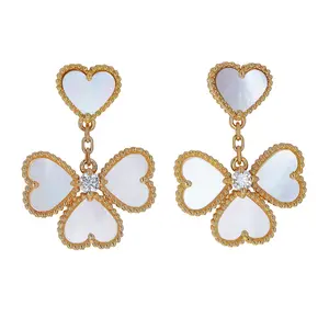 Pre-owned Van Cleef & Arpels Sweet Hearts Drop Earrings
