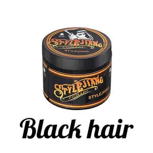 STYLEJIANG Strong Hold Hair Pomade 4oz, 1PC / 2PC / 3PC Water-Soluble Styling Cream for Curly, Thick & Stubborn Hair, Long-Lasting Shine with Fresh Scent, Men’s Hair Care Pomade (Black Hair / Blonde Hair)