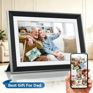 CAMKORY 10-Inch WiFi Digital Photo Frame - 16GB Smart Electronic Frame, FHD IPS Touchscreen, Auto Rotate, Slideshow Mode, WiFi App Phone Sync, Decoration/Room Decorations Friendly, Instant Sharing, Ideal Christmas Gift for Family