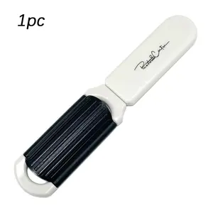 1pc Folding Comb, Portable Cushion Brush, Finishing Comb, Makeup Mirror, Compact Beauty Mirror, Ideal for On-The-Go Use
