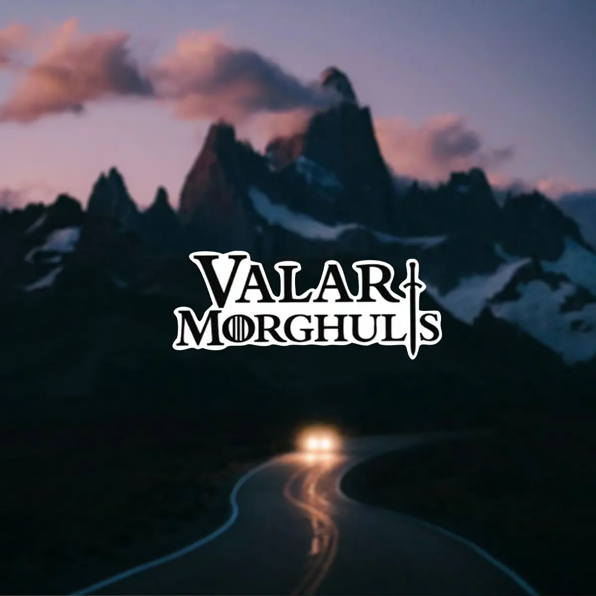 Valar Morghulis - Stickers for Cars, Ships, Etc. - Long Lasting and Durable Stickers for Laptops, Windows, and Bumpers