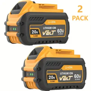 9.0Ah Replacement for Dewalt 20V 60V Flexvolt Battery Lithium Compatible with DCB609 Dewalt 20V/60V Series Power Tools