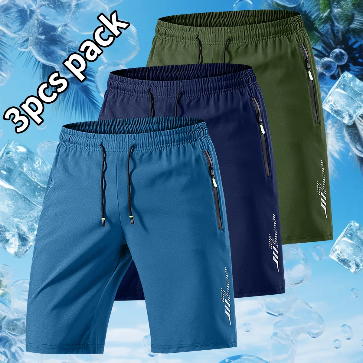 Lake Blue + Navy Blue + Green