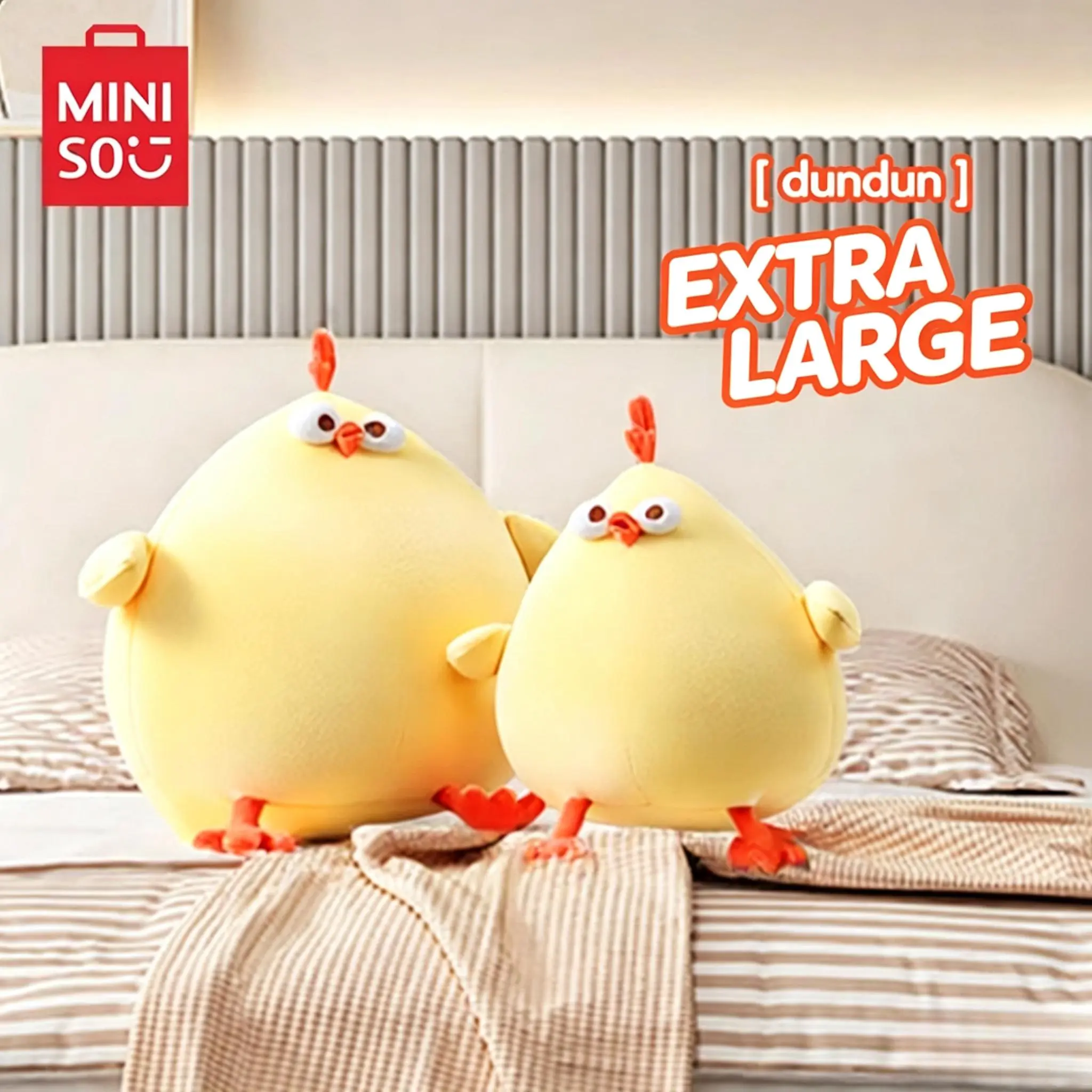 MINISO Doudunji Series Plush Doll Ornament – Cute Cuddle Pillow, Abstract Doll, Birthday Gift