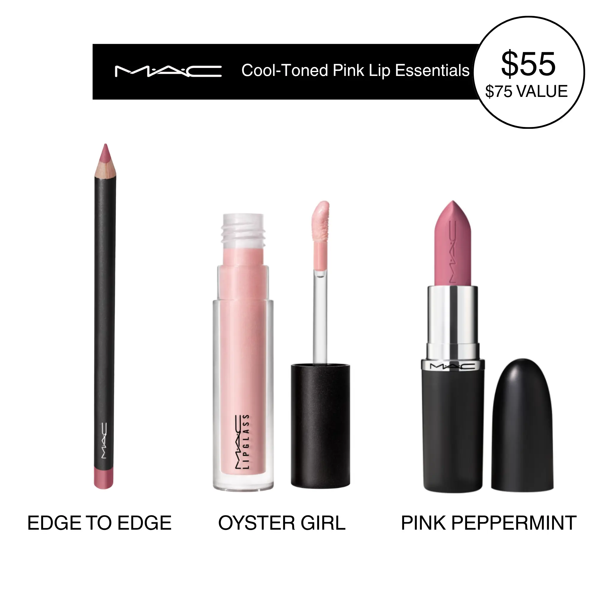 MAC Cool-Toned Soft Pink Lip Trio