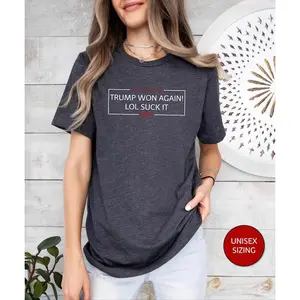 TRUMP WON AGAIN!, Trump Won, Post Election Shirt, President Trump, 2 Time President, Republican Shirt, Trump Walz Shirt, 2024 Election Shirt